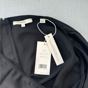 Brand new with tags VINCE silk black slip skirt
